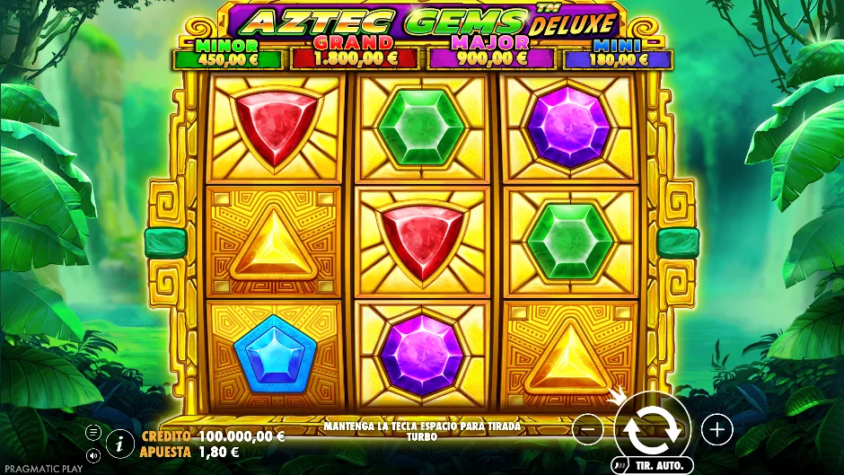 Aztec Gems Deluxe — pantalla del juego