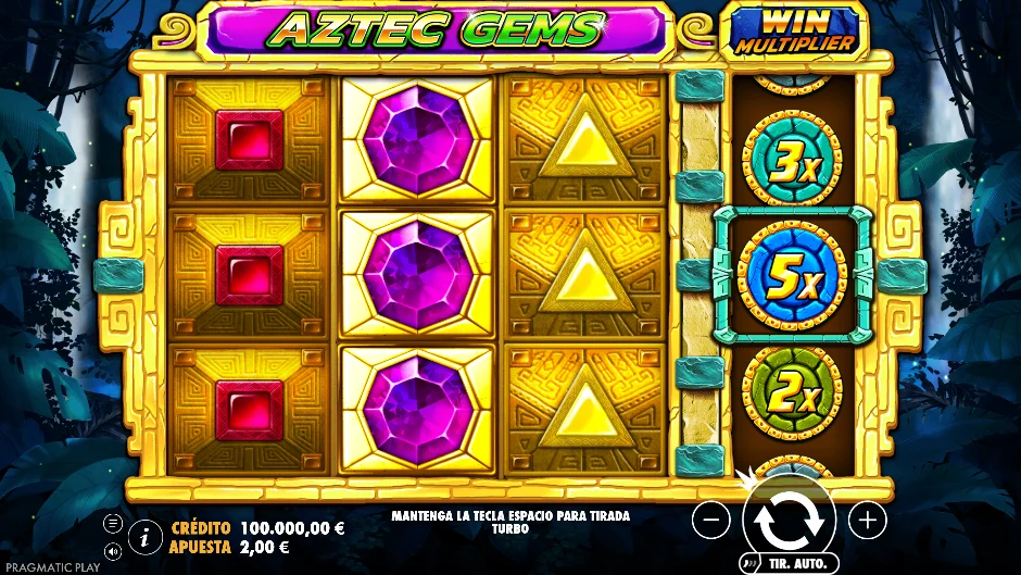 Aztec Gems — juego principal